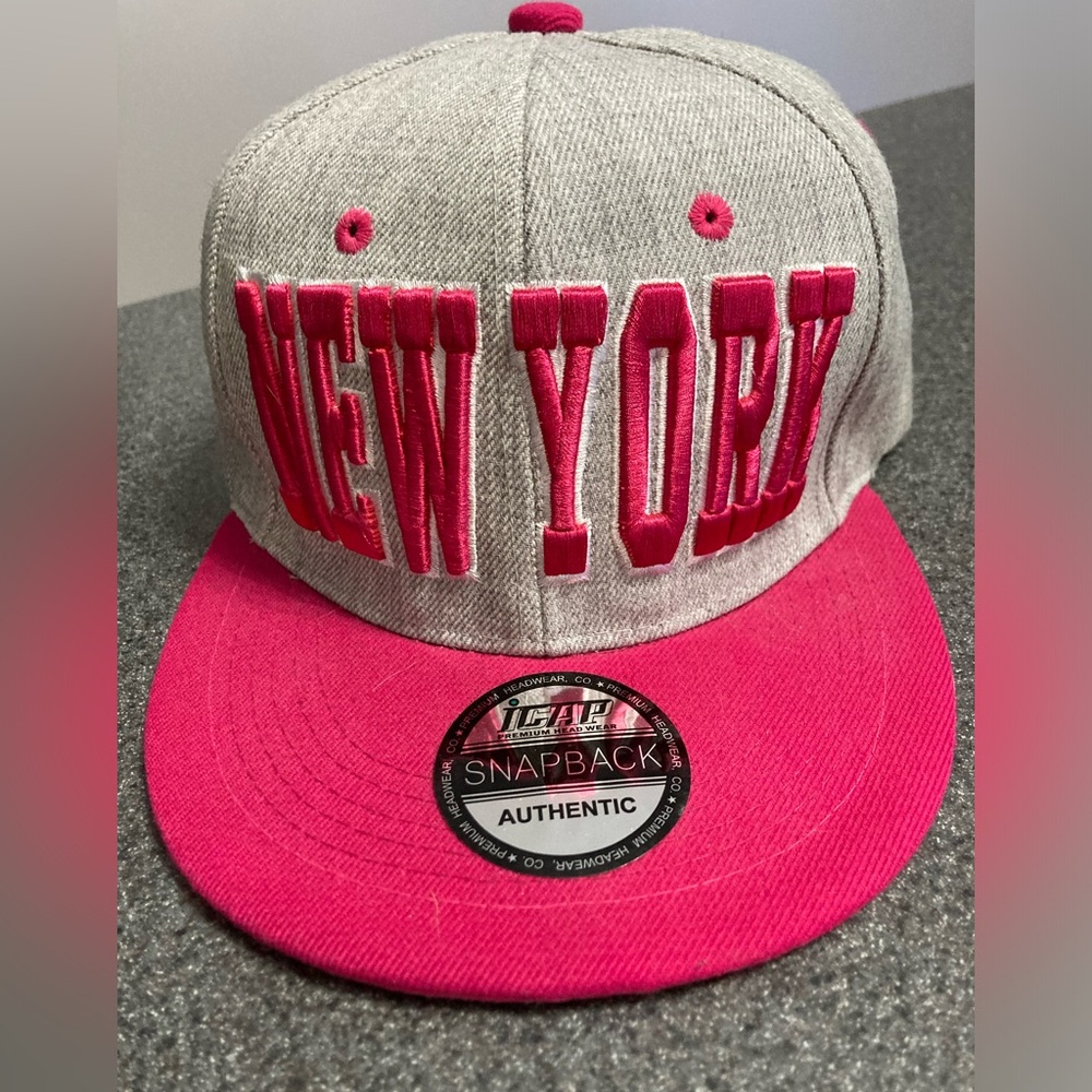 ICAP SnapBack Ball Cap with 3D Puff Embroidery “New York”